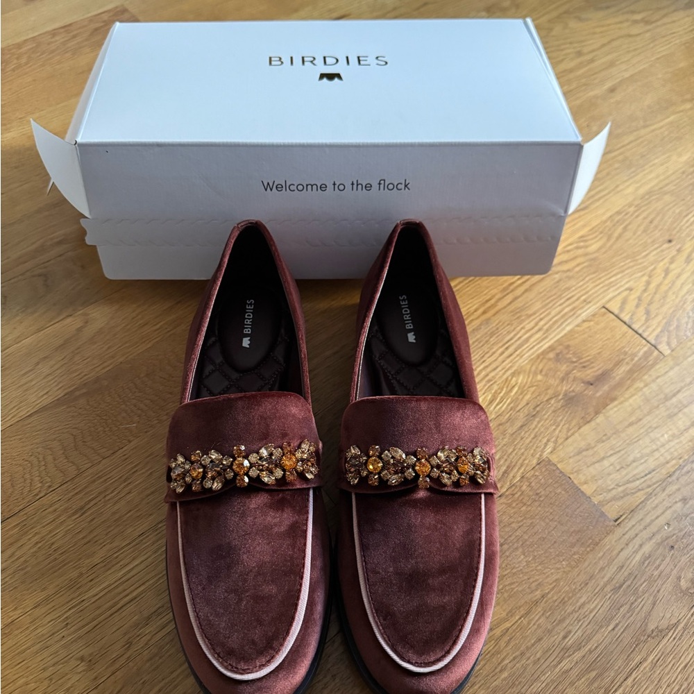 Birdies Women's Garnet Embellished Loafers